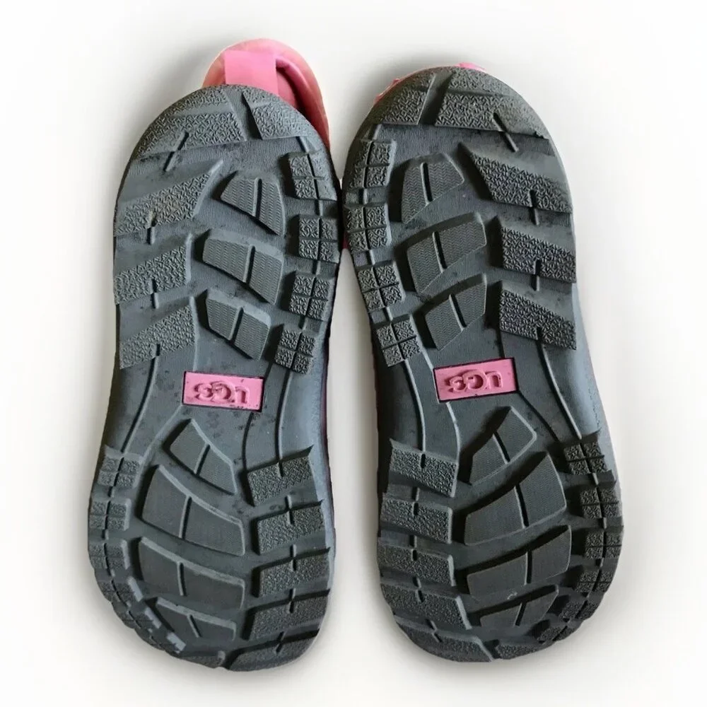 UGG BUTTE II CHROMATIC PINK ROSE LEATHER‎ BOOTS SIZE YOUTH 6